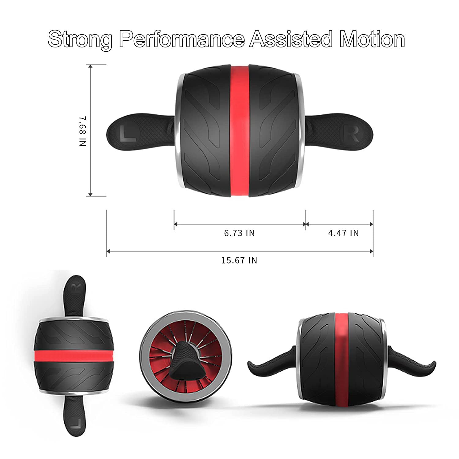 Ab Carver Pro Roller Wheel With Built In Spring Resistance