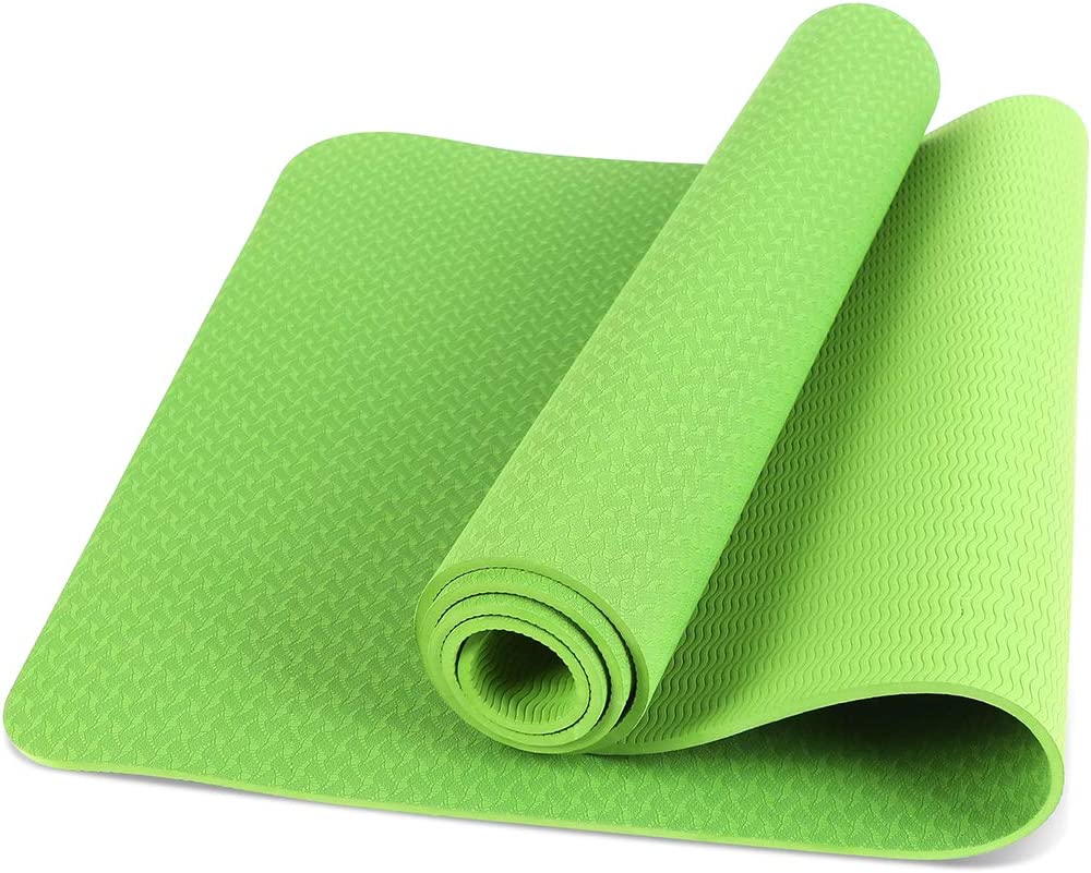 Natural Cork TPE Yoga Mat 5mm Green - All in Motion™