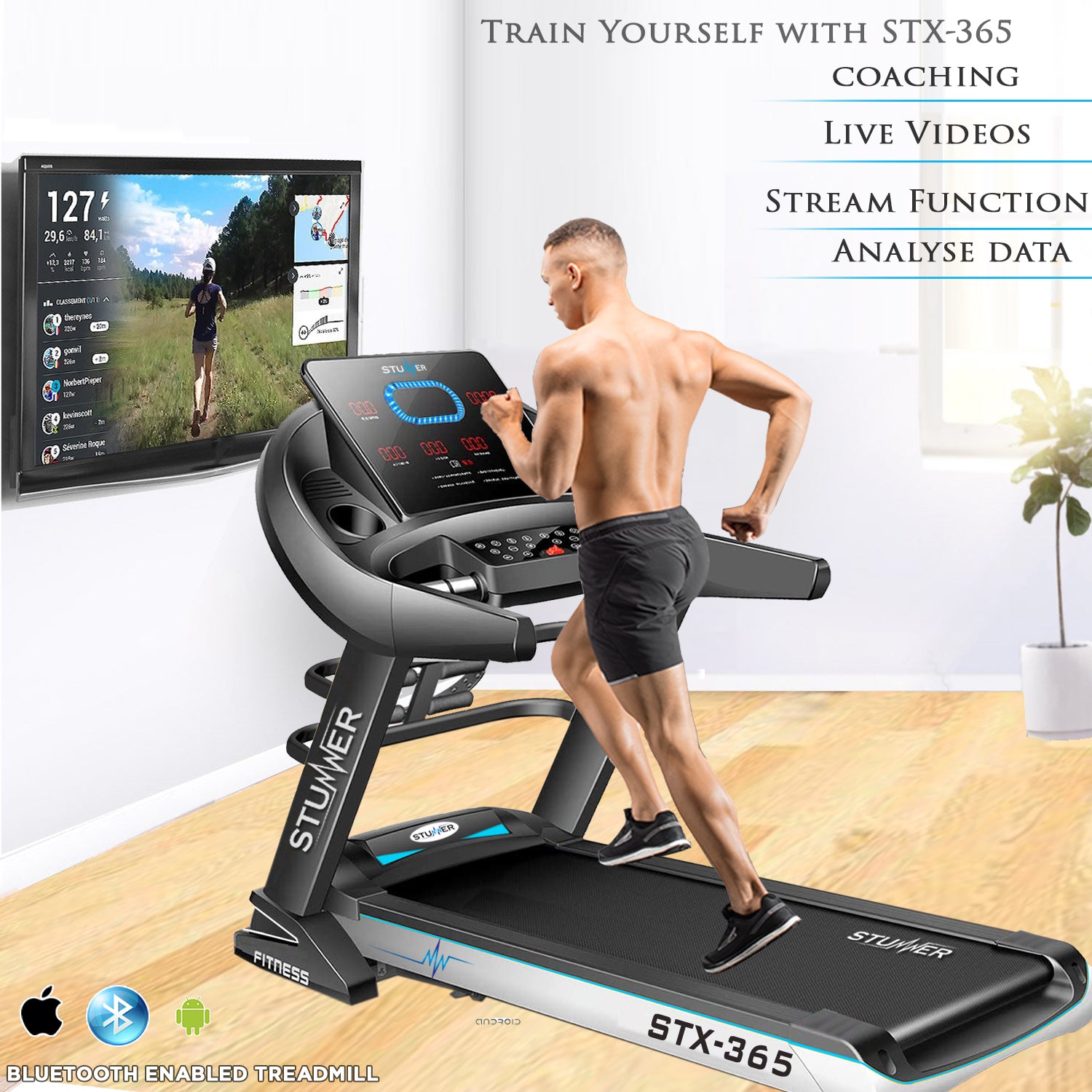 STX-365 Multi Functional Motorized Treadmill