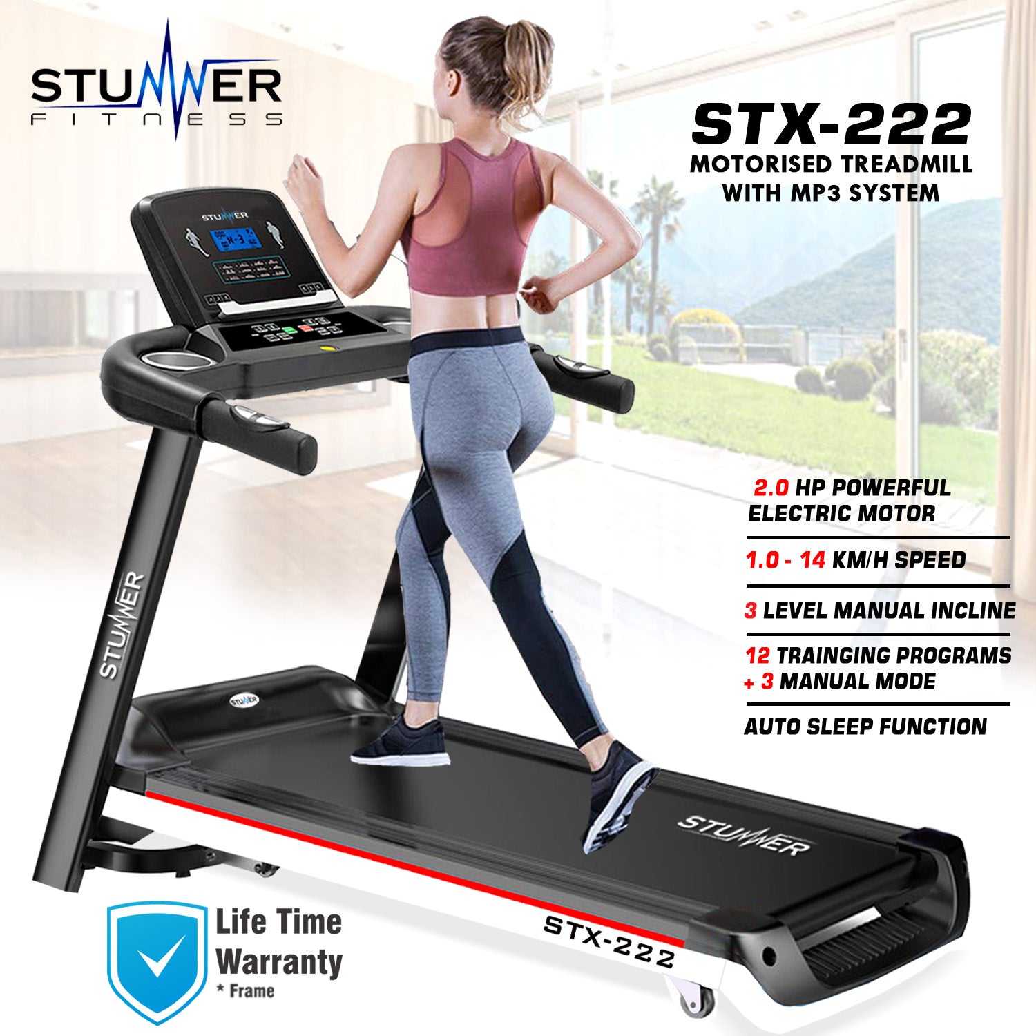STX-222  Motorised Treadmill